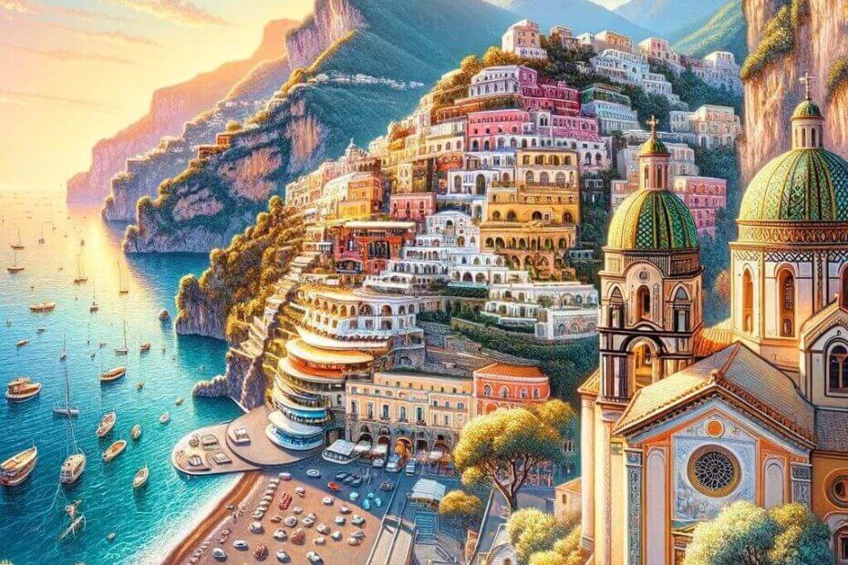 Visite Guidée De La Côte Amalfitaine illustrant les beautés de trois villes Positano, Amalfi et Ravello (1)